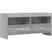 vidaXL TV-Schränk 100 x 33 x 47 cm Grau Sonoma Holzwerkstoff