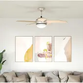 vidaXL Deckenventilator mit Licht und Fernbedienung 110 cm Sonoma