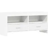 vidaXL TV-Schränk 100 x 33 x 47 cm Weiß Holzwerkstoff