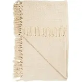 Ib Laursen Plaid creme mit Waffelmuster in creme | Gr.: onesize