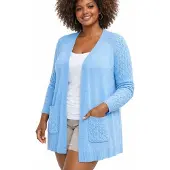 Kangaroos Cardigan casual Stil, bequeme Passform, mit Raglanärmeln, große Größen