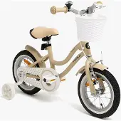Pinepeak Star Kinderfahrrad 12 Zoll, Beige