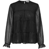 ONLY Langarmbluse in Black | Gr.: M