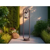 TRIO Lighting Wegeleuchte SAMBESI, dimmbar, braun / rost, Aluminium, Modern, Außenleuchte