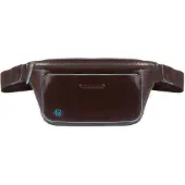 Piquadro Blue Square Bum Bag mahogany