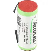 AccuCell Akku NiMH 2150mAh 4/5A, 43x17mm passend für Braun Oral-B Triumph Serie (bitte Maße prüfen)