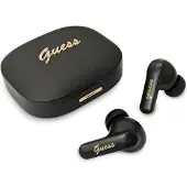 GUESS - Wireless Earbuds Script Metal Logo kabellose Bluetooth-5.4-TWS-Ohrhörer mit Mikrofon, USB-C, 400 mAh – schwarz