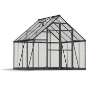 Palram - Canopia Aluminium Gewächshaus Balance 88 Anthrazit 244x244x229 cm