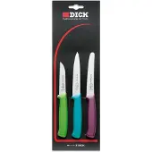 Dick ProDynamic Küchenmesser, Allzweckmesser Set 3-teilig bunt Messer