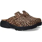 Xsensible Clog Damen Hibiscus Stretchwalker Leopard-Schuhgröße 37