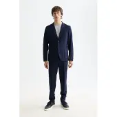 Scotch & Soda Core - Unconstructed Peak Lapel Cool-wool Blazer Night Größe: XL | Blazer Outlet | Herren | Schwarz