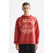 Scotch & Soda Wash Artwork Hoodie Ketchup Größe: XL | Kaputzenpullis Outlet | Herren