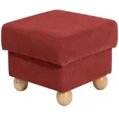 58 aufm Kessel POLSTERHOCKER Kasha Velourstoff terracotta | Gr.: onesize