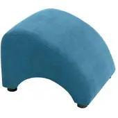 58 aufm Kessel POLSTERHOCKER Kajsa Velourstoff petrol | Gr.: onesize