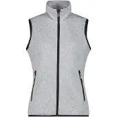CMP - Women's Vest Jacquard Knitted - Fleeceweste Gr 38 grau