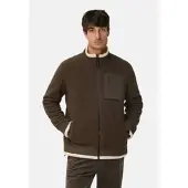 Camel active Sweatjacke mit Taschen in Dunkelbraun | Gr.: XL