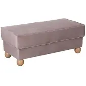 58 aufm Kessel POLSTERHOCKER Katiga Samtvelours rosé | Gr.: onesize