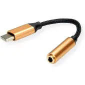 Roline GOLD Adapter USB Typ C - 3,5mm Audio, ST/BU, 0,13 m