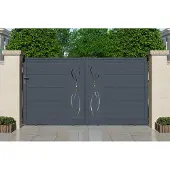 Casanoov Schiebetor Aus Aluminium Life 300x160cm Grau