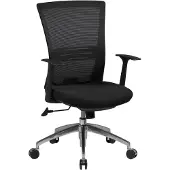 FineBuy Bürostuhl Stoffbezug Schreibtischstuhl Armlehne schwarz Chefsessel 120kg Drehstuhl Synchronmechanik X-XL