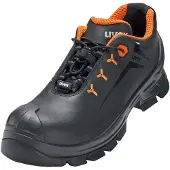 Uvex 2 S3 MACSOLE HI HRO SRC, Unisex, Erwachsener, Sicherheitsschuhe, Schwarz, Orange, A, E, ESD, FO, HI, HRO, P, S3, WRU, Speed-Schnürsenkel