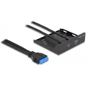 DeLOCK 2x USB 3.0 Hub Front Panel