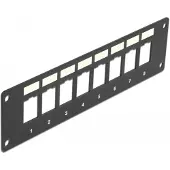 DeLOCK Keystone Halterung 8 Port Panel Einbau