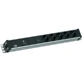 Bachmann 800.3939 19“ 1,5HE 5xCEE7/3 1xGVS-Plus 2,0m CEE7/7 8003939