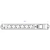 Bachmann STEP ALU 6x Schutzkontakt 1x USB-Charger 1xABD