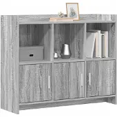 vidaXL Sideboard Grau Sonoma 98,5 x 33 x 80 cm Holzwerkstoff