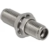 DeLOCK LWL Kupplung SMA 905 Simplex Buchse zu SMA 905 Simplex Buchse Metall, SMA 905, Metallisch, Einzelmodus, Metall, Keramik, 10 mm