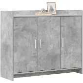 vidaXL Sideboard Betongrau 98,5 x 33 x 80 cm Holzwerkstoff