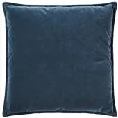 Ib Laursen Kissenbezug Velour quadratisch in historical blue | Gr.: onesize