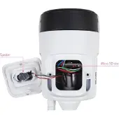 Pni House IP52LR 2MP 1080P drahtlose Videoüberwachungskamera mit IP für den Außen- und Innenbereich und microSD-Steckplatz, Nachtmodus APP CamHi