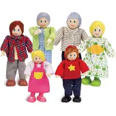 Hape Happy Family Puppenfamilie Helle Hautfarbe, E3500