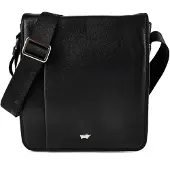 Braun Büffel Umhängetasche GOLF Umhängetasche M flap schwarz Uni - Leder