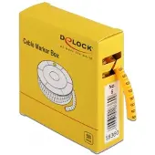 DeLOCK Kabelmarker Box, Nr: 6, gelb, 500 Stück