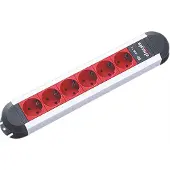 Bachmann PRIMO 6xCEE7/3 EDV-Rot Strom 2m