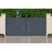 Casanoov Schiebetor Aus Aluminium Life 350x160cm Grau