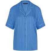 Triumph Pyjama-T-Shirt Boyfriend 10227193 Blau Regular Fit