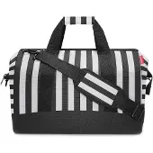 Reisenthel allrounder L, Frau, Handtasche, Groß, Reißverschluss, 6 Taschen, Schwarz, Weiß