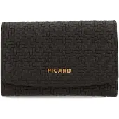 PICARD Leder Geldbörse Day Trip 1 Flap Wallet Black schwarz