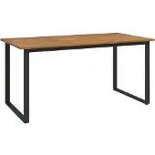 Syfax Gartentisch mit Beinen in U-Form 160x80x75 cm Massivholz Akazie