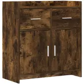 vidaXL Sideboard Geräucherte Eiche 75 x 36 x 80 cm Holzwerkstoff