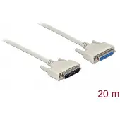 DeLOCK Serielles Kabel D-Sub 25 Stecker zu Buchse 20 m