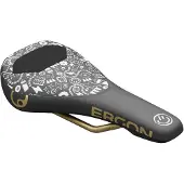 Ergon SM Downhill Comp Vali Höll Edition, Fahrradsattel, Kreuzungsland, Frauen, Schwarz, Gold, Muster, Nylon