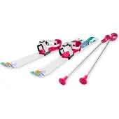 Gizmo Riders Kinderski Set für erste Fahrversuche 70cm rot Kunststoff mit Stöcken