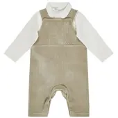 Sterntaler Bekleidungs-Set Langarmshirt und Latzhose in steingrau | Gr.: 56