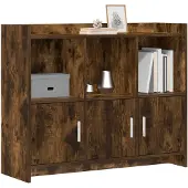 vidaXL Sideboard Geräucherte Eiche 98,5 x 33 x 80 cm Holzwerkstoff