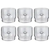 Butlers Trinkglas LOVELY Smile 6er-Set in Durchsichtig | Gr.: onesize